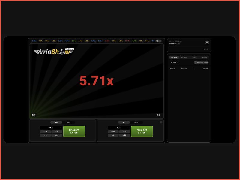 Aviashow-Demo-Modus und Seamless Continuity-Technologie
