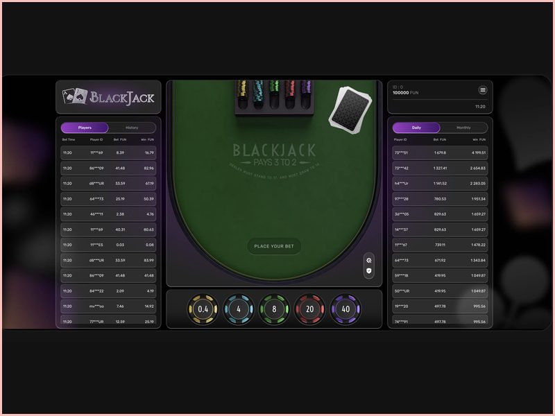 Funzionalità esclusive della configurazione "Provable Fairness" di Blackjack Galaxsys