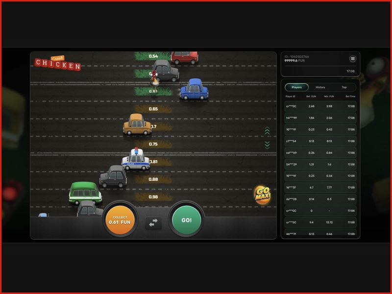 Especificações técnicas do Chicken Crash: plataformas compatíveis