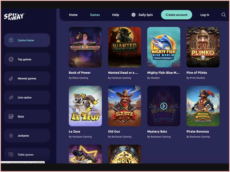 Programa de bonificaciones de SpinAway Casino: paquete de bienvenida