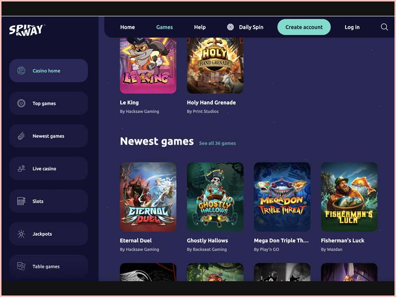 Lista de países en los que se puede registrarse en SpinAway Casino