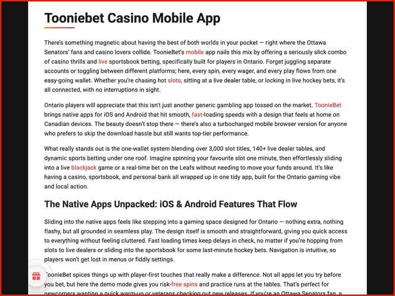 ToonieBet's tiered loyalty program
